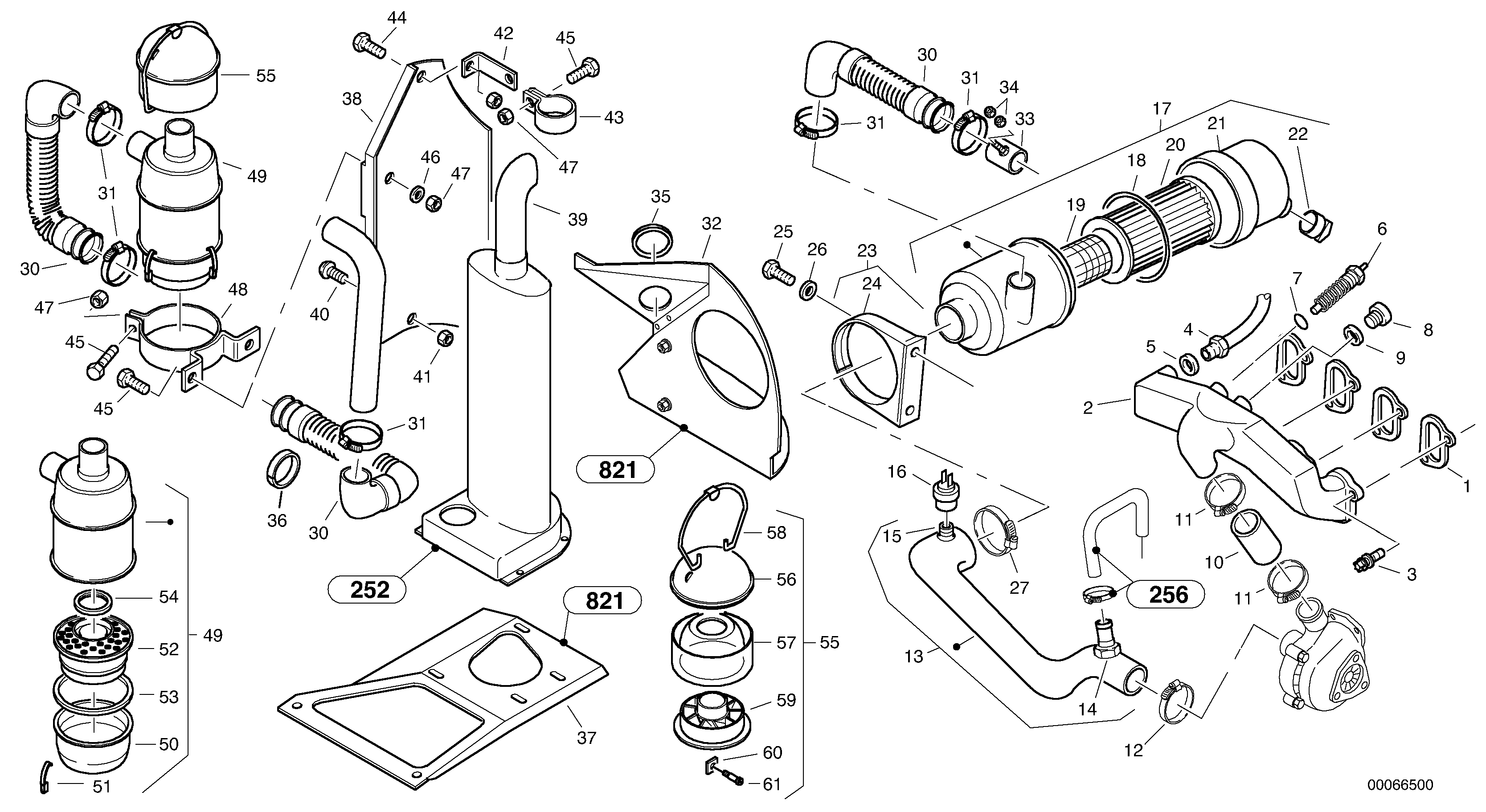 Prefilter - Oil bath air filter — volvo parts diagram