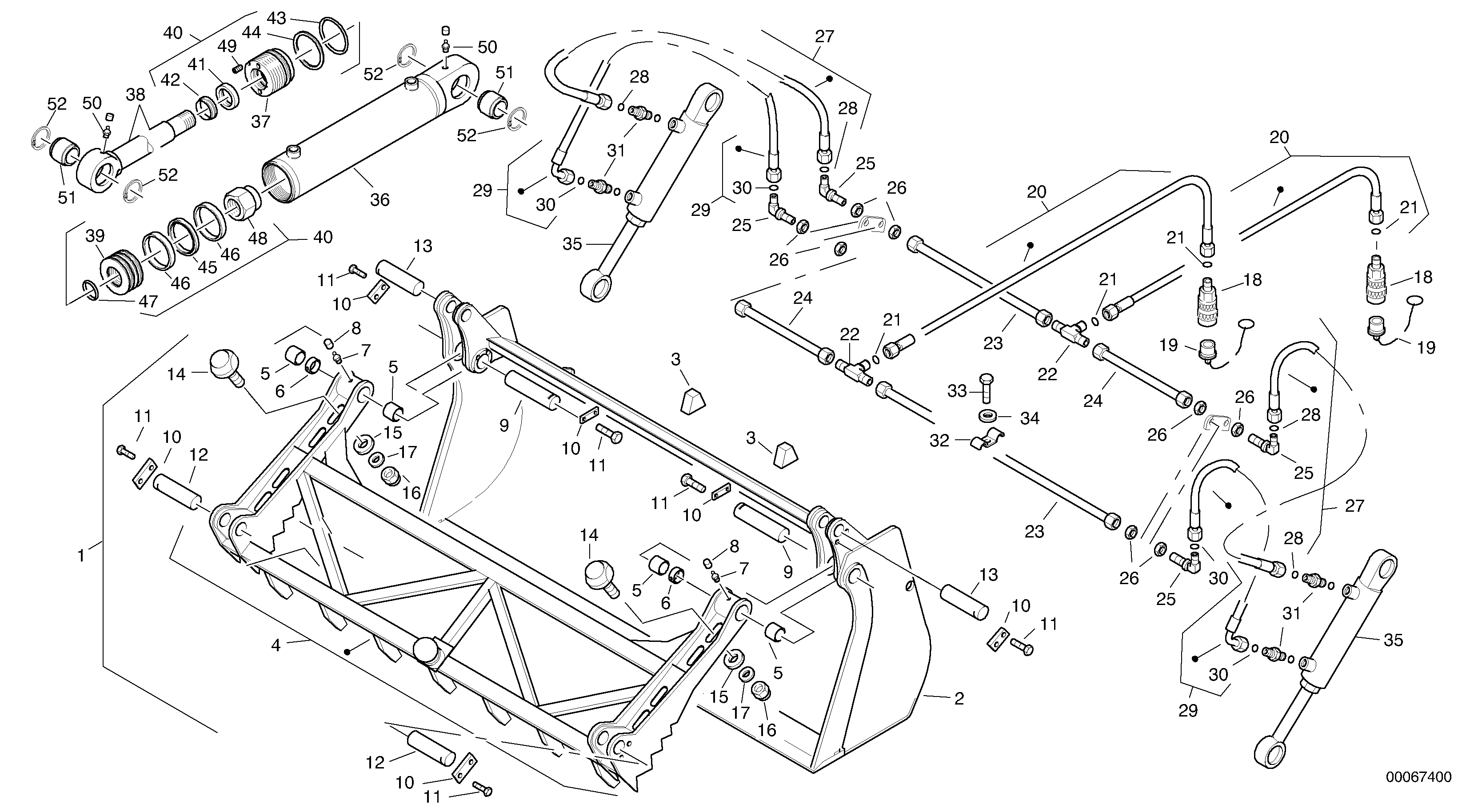 Grab bucket — volvo parts diagram