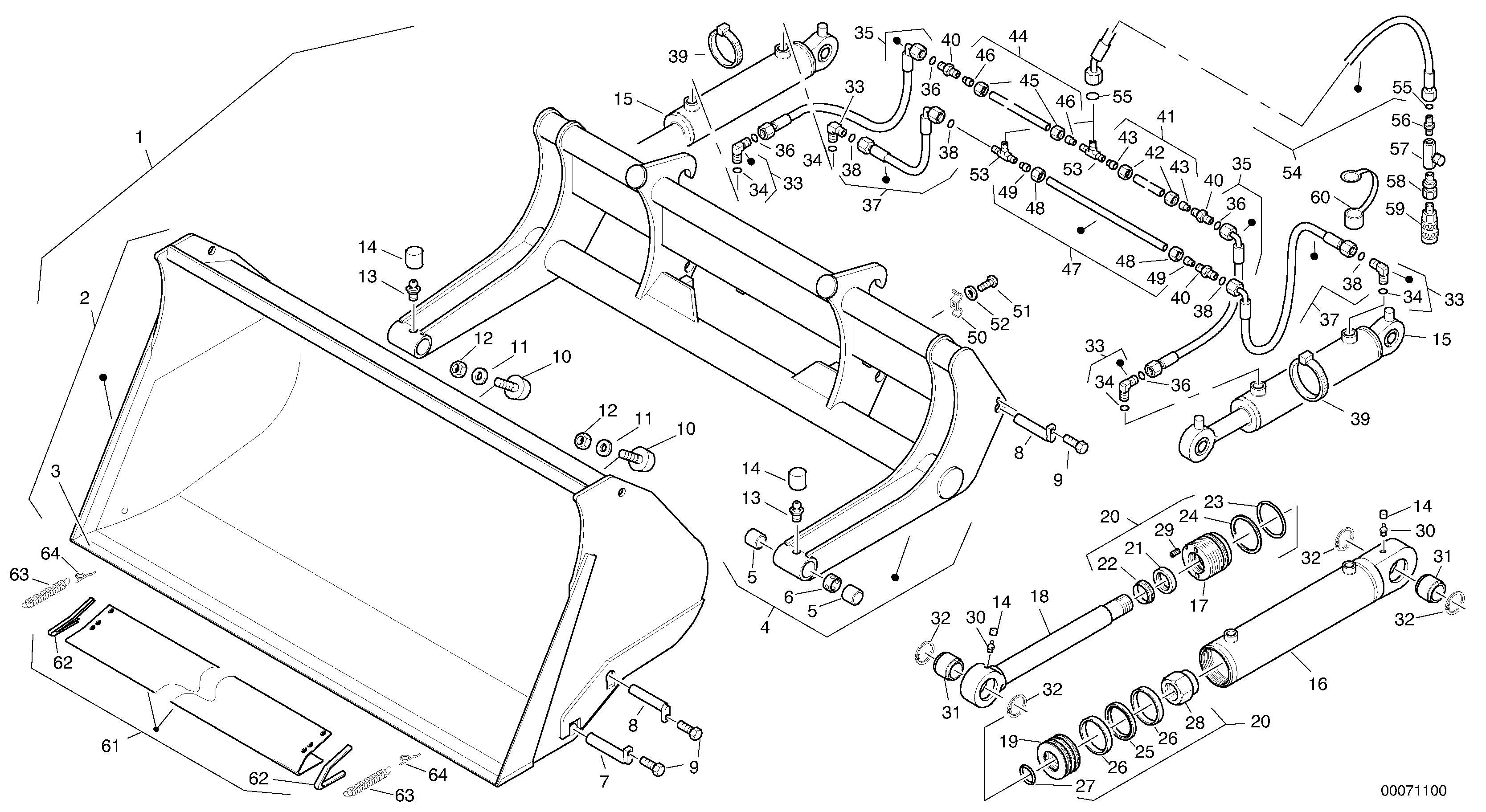 Tipping bucket — volvo parts diagram