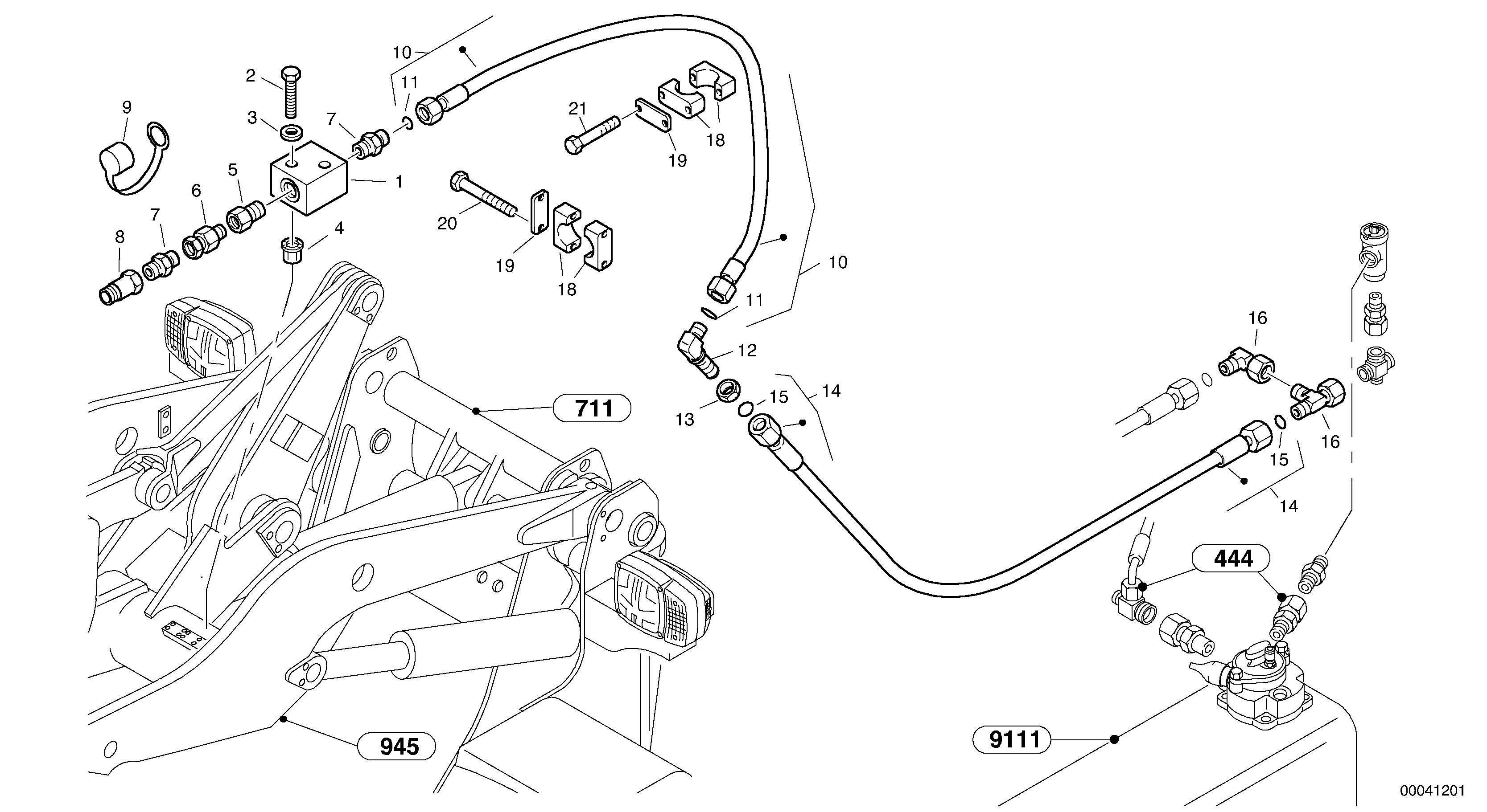 Leakage line - Option — volvo parts diagram