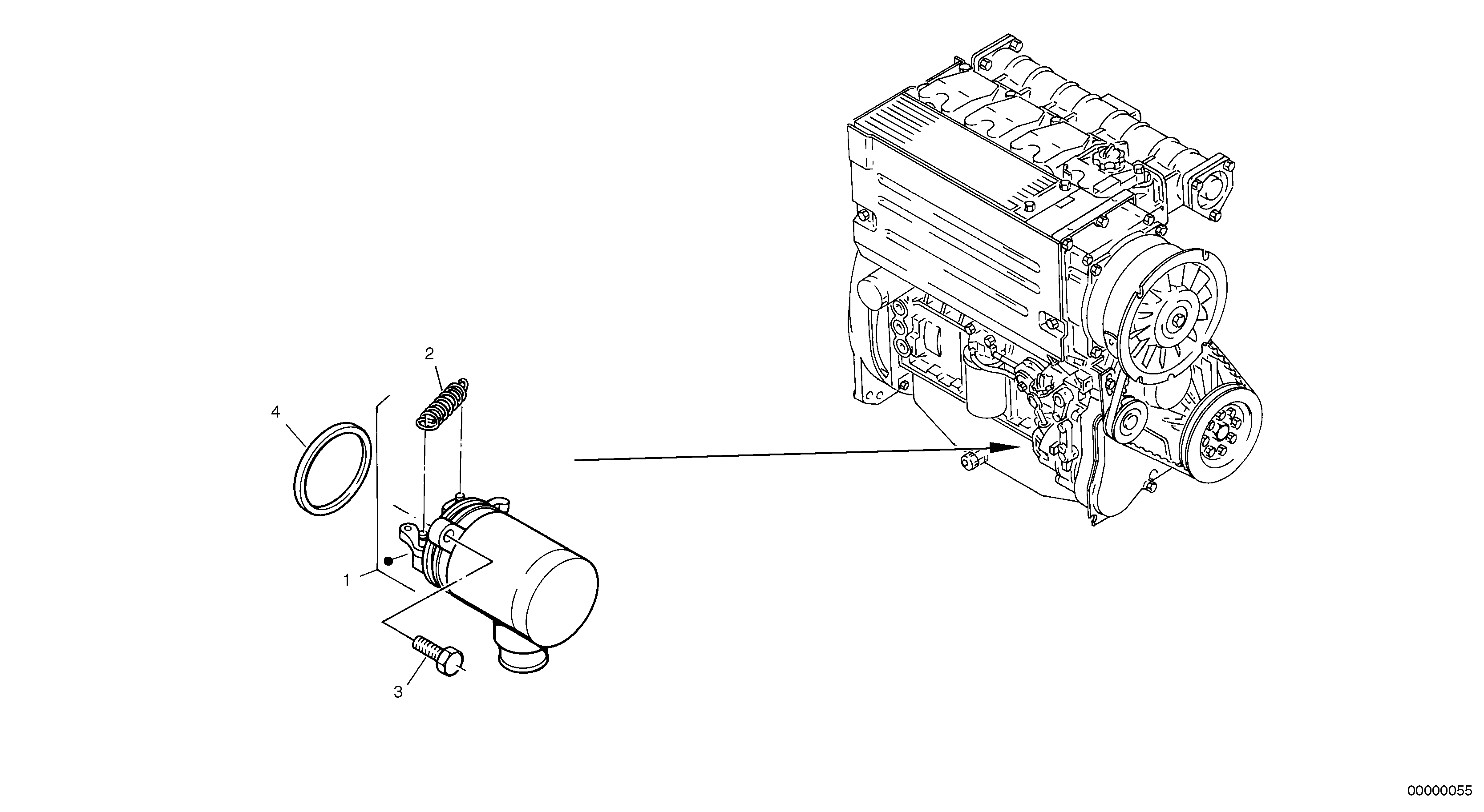 Engine stop device — volvo parts diagram